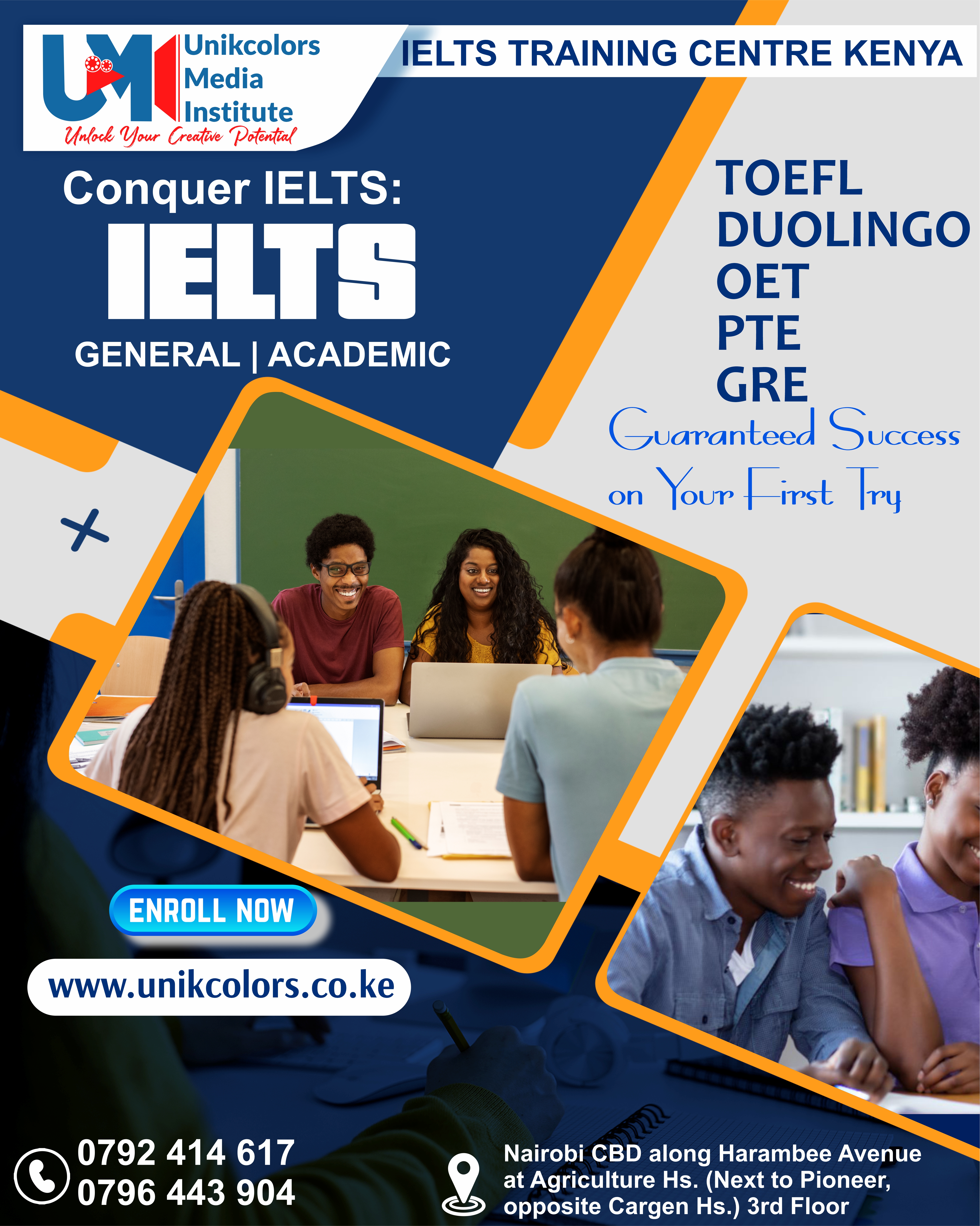 IELTS TRAINING CENTRE KENYA - IELTS PREPARATION | OET | TOEFL | PTE | GRE | DUOLINGO